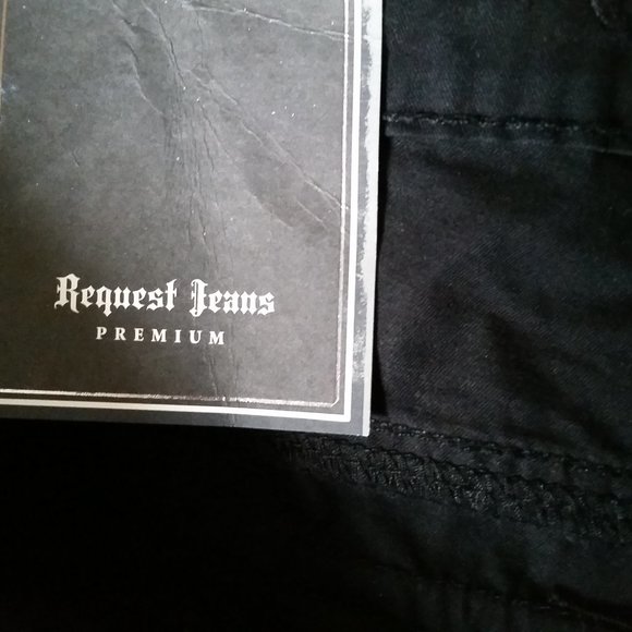Request Jeans Premium Men's Cargo Black Shorts 40 - Picture 8 of 8
